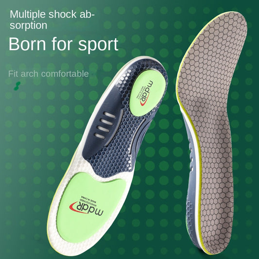 Arch Support Sports Insoles, Antibacterial, Deodorant, Breathable, Sweat-Absorbent, High-Elasticity, Shock-Absorbing, Men's And Women's Basketball, Badminton, Leisure